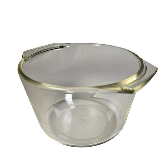 Pyrex Other - Pyrex 1.5 Qt 6" Mixing Bowl #343 Clear Glass Ovenware w/ Handles